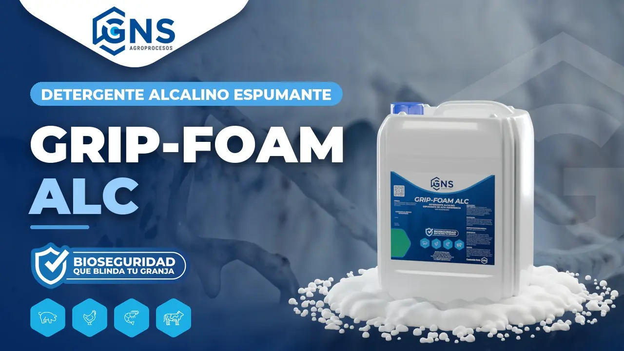 Aplicación de GRIP-FOAM ALC con espumadora en un corral de granja porcina